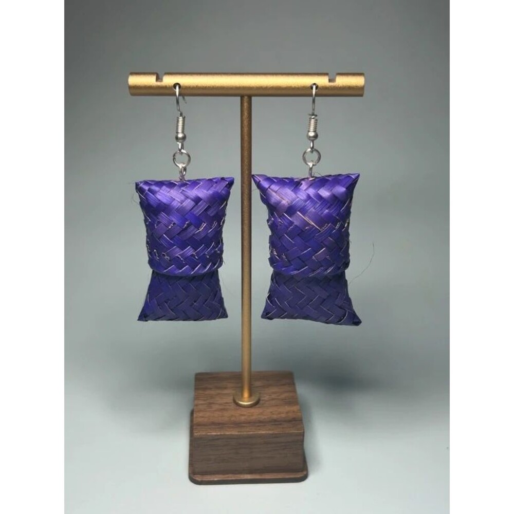 Handmade Palm Leaf Earrings – Artisan Botanical Jewelry